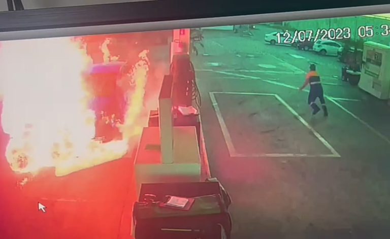 Vítimas de explosão de veículo em posto de combustíveis seguem internadas no Hospital Walfredo Gurgel