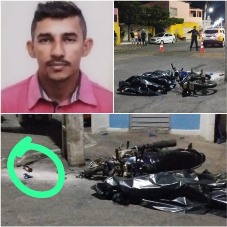 Homem morre ao colidir moto com poste ao deixar baile funk na cidade de Cruzeta-RN