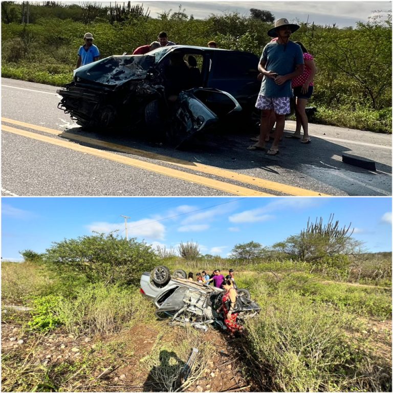 Acidente grave envolve dois veículos e deixa feridos na BR-226; Criança de Parnamirim é socorrida desacordada