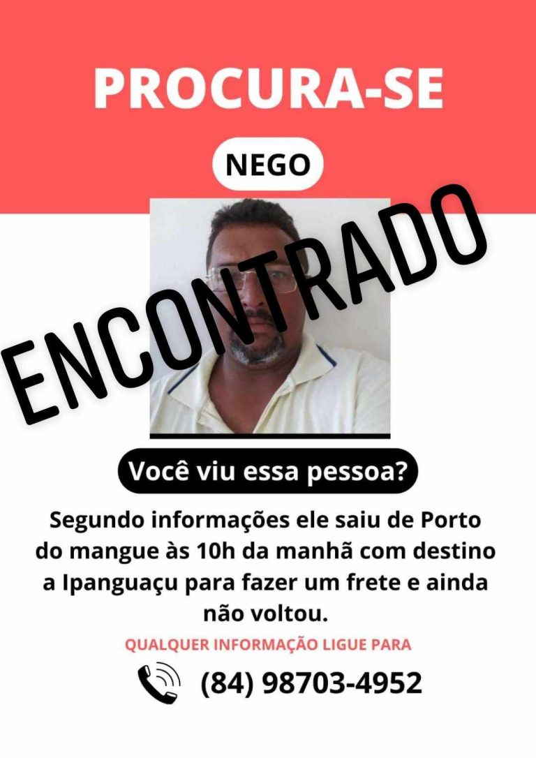 Urgente: Homem desaparecido no interior do RN.