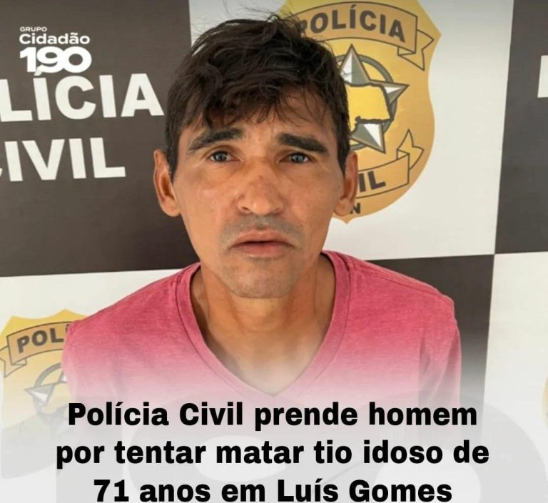 PRISÃO: Policiais civis da 77ª Delegacia de Polícia Civil (DP de Luís Gomes) deram cumprimento,nesta segunda-feira (23), a um