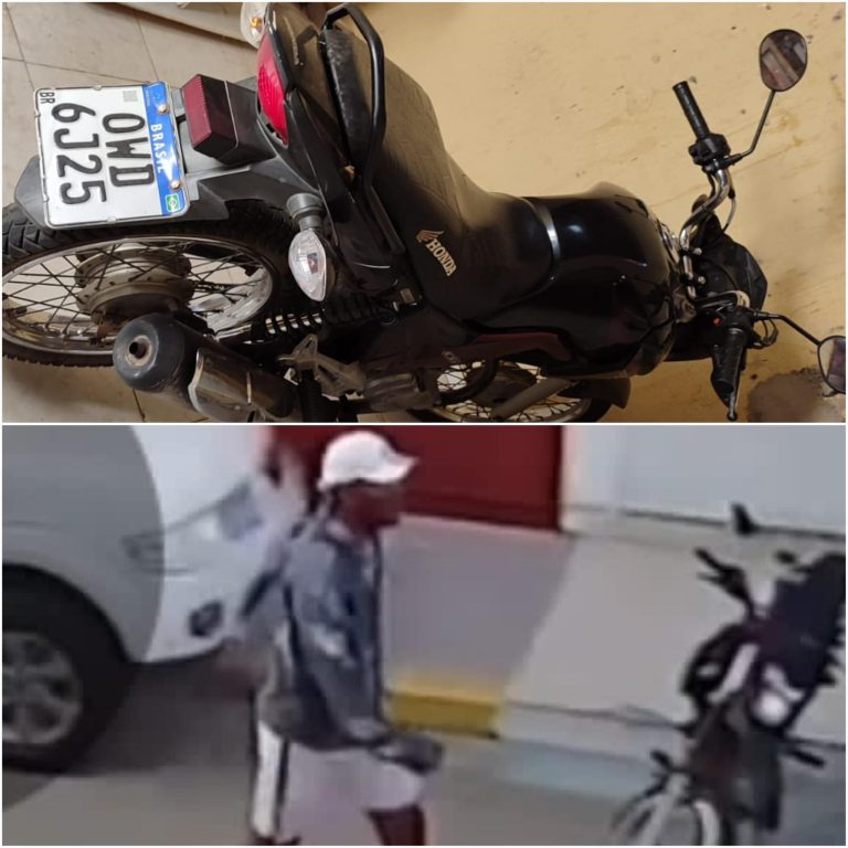 Moto furtada na festa de Grafith em São José do Seridó é recuperada pela PM em Santa Cruz