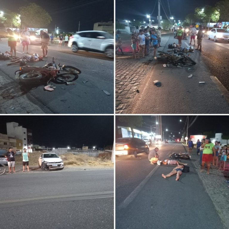 Caicó: PRE registra grave acidente na Av. Cel. Martiniano nessa madrugada