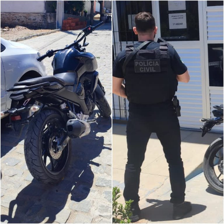 Polícia Civil recupera moto e apreende adolescente em Caicó