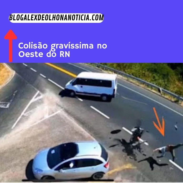 Colisão gravíssima no Oeste do RN