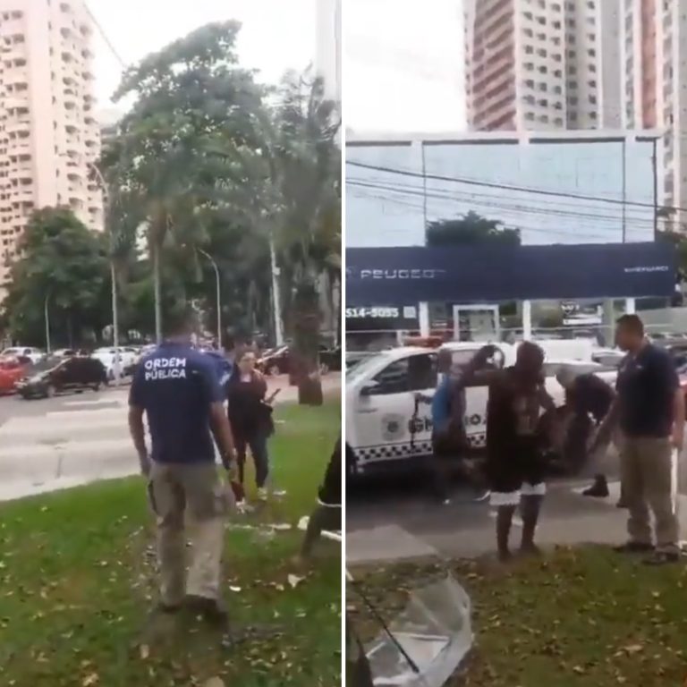 Vendedor ambulante se revolta ao ter mercadoria apreendida pela fiscalização; Vídeo
