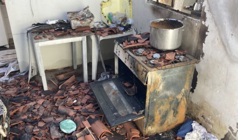 Vazamento de gás causa incêndio em casa e idoso é colocado dentro de caixa d’água durante combate às chamas em Mossoró
