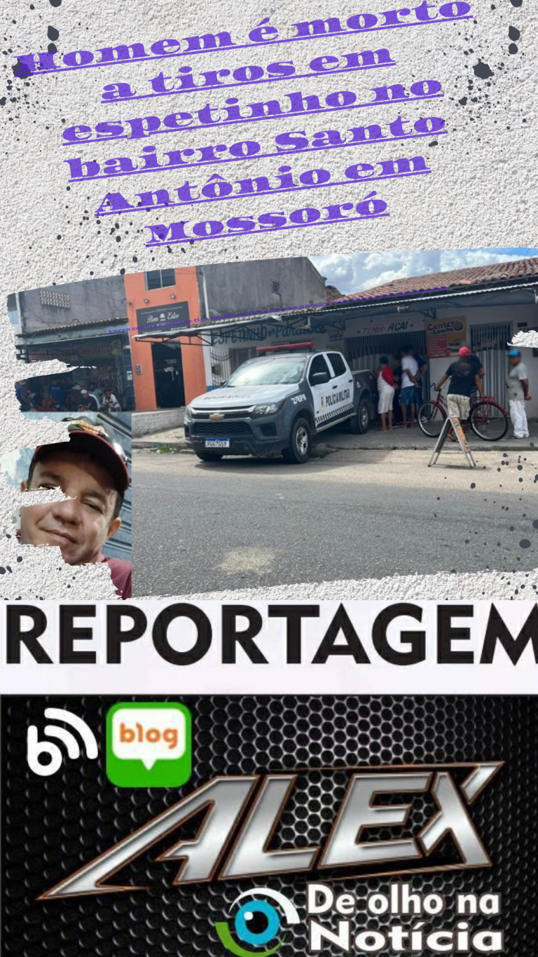Homem é morto a tiros em espetinho no bairro Santo Antônio em Mossoró