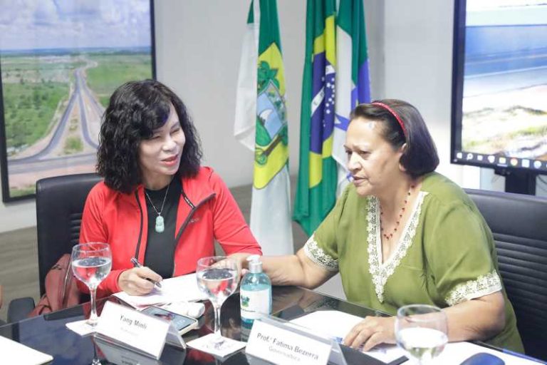 Governadora Fátima recebe comitiva chinesa para discutir parcerias na área da agricultura