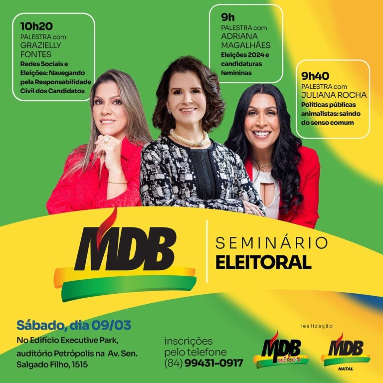 Seminário eleitoral: Natal recebe curso para capacitação de pré-candidatos para eleições 2024