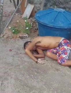 Imagens fortes: Casal é executado a tiros em via pública.