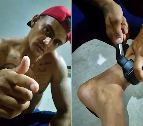 ZÉ RUELA: Preso rompe tornozeleira e grava vídeo ameaçador na cidade de Apodi/RN