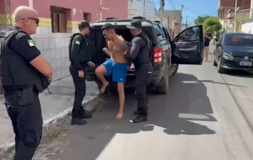 Operação Policial na cidade de Areia Branca resulta na captura de traficante foragido da justiça e apreensão de drogas
