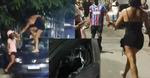 Vídeo: Mulher destrói carro de marido após descobrir traição.