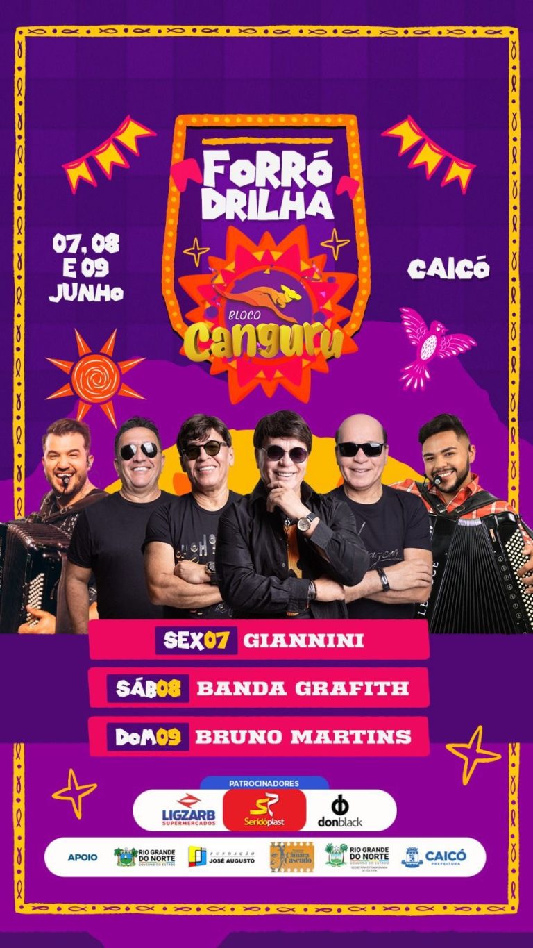 Com Banda Grafith, Bruno Martins e Gianni, Forrodrilha acontecerá neste fim de semana em Caicó