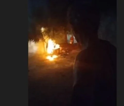 Homem é preso no RN após bater na esposa, atear fogo na casa e ameaçar vizinhos com faca
