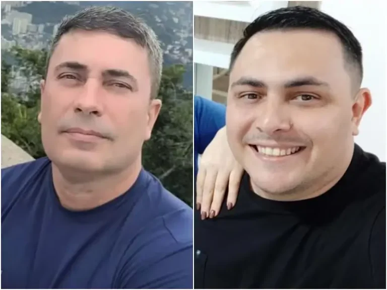 Constantino Maia e Thiago Maia, vítimas do acidente com o avião da VoePass - Foto: Reprodução Parentes ainda aguardam a liberação dos corpos dos dois moradores do Rio Grande do Norte que morreram na queda do avião da VoePass em Vinhedo, no interior de São Paulo, na última sexta-feira (9). Segundo eles, o Instituto Médico Legal (IML) não deu prazo para a liberação dos cadáveres.