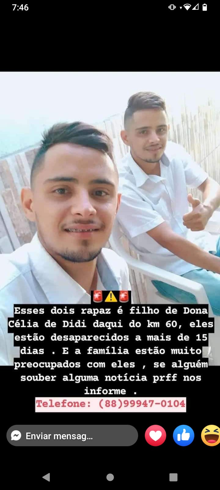 Alerta de Desaparecimento!