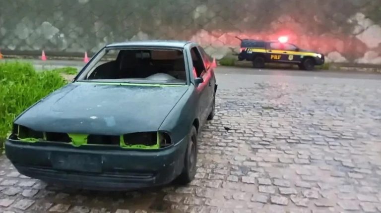 Veículo que transitava sem faróis, lanternas, e com vidros quebrados é apreendido pela PRF na BR-101 no RN