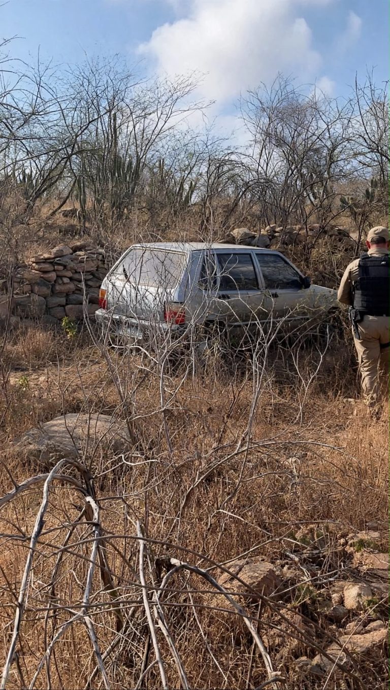 Policiais militares do 6º BPM localizam veículo usado em assalto contra empresário e família na Zona Oeste de Caicó