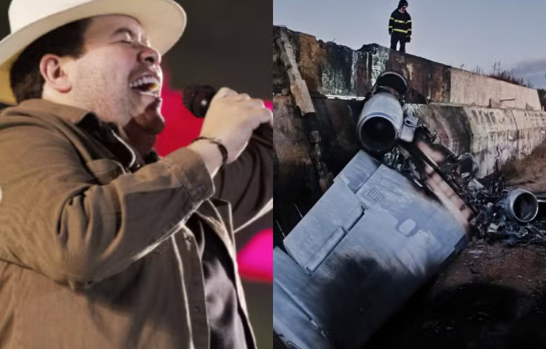 Avião com cantor Rey Vaqueiro pega fogo após sair da pista em pouso no interior do RN