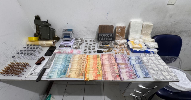 Polícia Militar descobre laboratório clandestino de refinamento de drogas na Zona Norte de Natal